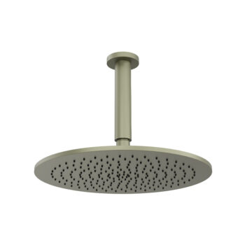 Isenberg 12" Rain Head with 6" Ceiling Mount Arm In Satin Brass - Image 14
