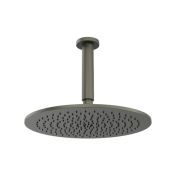 Isenberg 12" Rain Head with 6" Ceiling Mount Arm In Satin Brass - Image 6