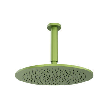 Isenberg 12" Rain Head with 6" Ceiling Mount Arm In Satin Brass - Image 18