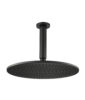 Isenberg 12″ Rain Head with 6″ Ceiling Mount Arm In Matte Black