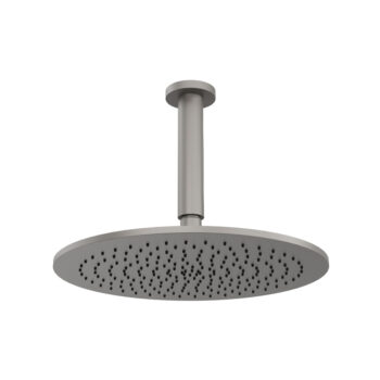 Isenberg 12" Rain Head with 6" Ceiling Mount Arm In Satin Brass - Image 5