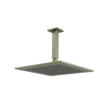Isenberg 12" Rain Head with 6" Ceiling Mount Arm In Satin Brass - Image 14