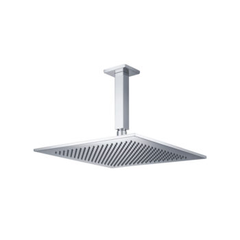 Isenberg 12" Rain Head with 6" Ceiling Mount Arm In Satin Brass