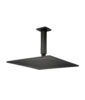 Isenberg 12″ Rain Head with 6″ Ceiling Mount Arm In Matte Black