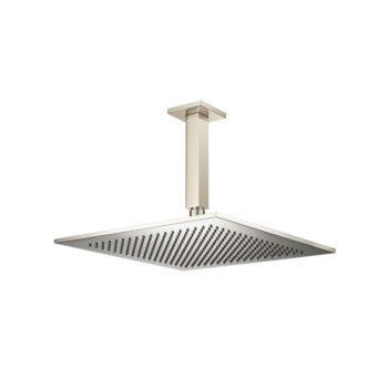 Isenberg 12" Rain Head with 6" Ceiling Mount Arm In Satin Brass - Image 3