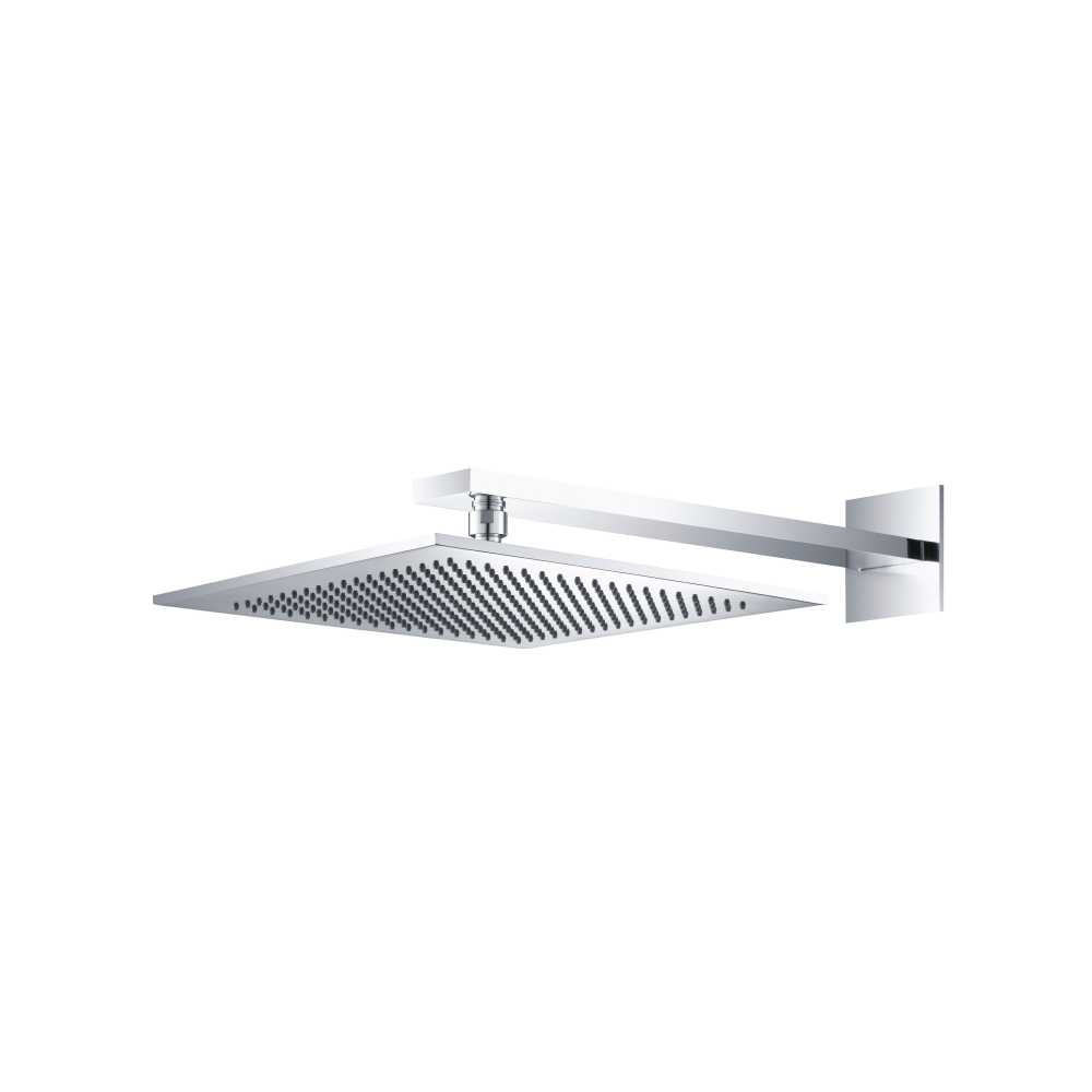 Isenberg 12" Rain Head with 16" Arm In Polished Nickel