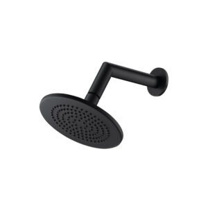 Isenberg 6″ Rain Head with 7″ Arm In Matte Black