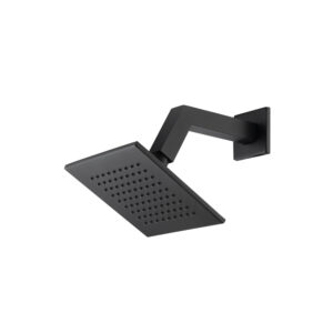 Isenberg 6″ Rain Head with 7″ Arm In Matte Black