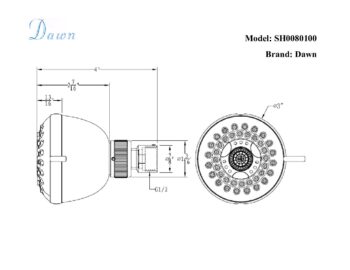 Dawn® Multifunction Showerhead, Chrome