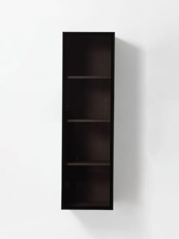 "13 Glass Wall Hung Side Cabinet In Chestnut Oak - Image 6