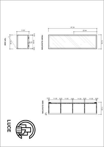 "13 Glass Wall Hung Side Cabinet In Chestnut Oak - Image 8