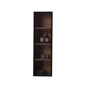 “13 Glass Wall Hung Side Cabinet In Whitewash Oak