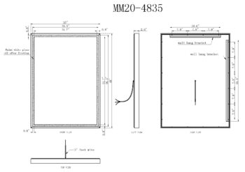 Calisto 40x24 Illuminated Vanity Mirror - Black - Image 19