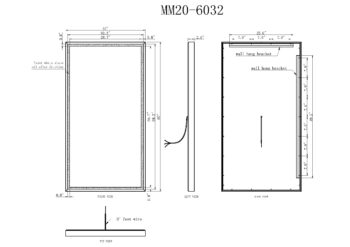 Calisto 40x24 Illuminated Vanity Mirror - Black - Image 23