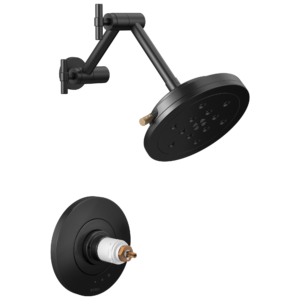 Brizo Litze®: TempAssure® Thermostatic Shower Only – Less Handles In Matte Black / Luxe Gold