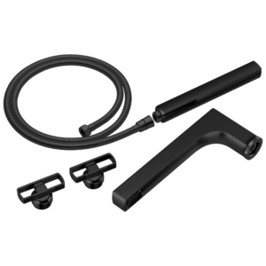 Brizo Kintsu®: Two-Handle Tub Filler Trim Kit with Knob Handles In Matte Black