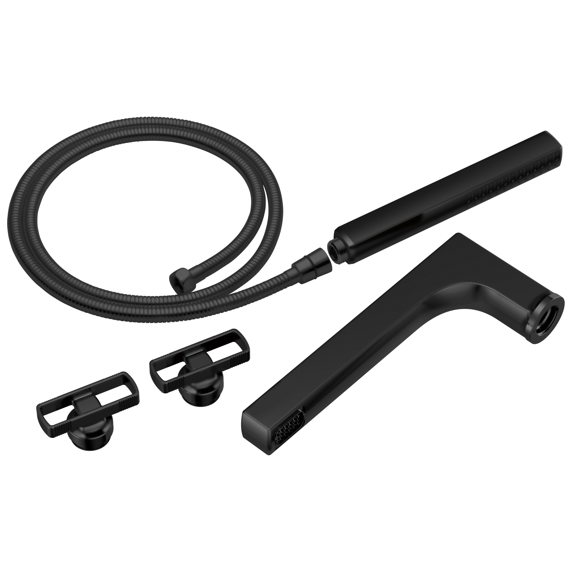 Brizo Kintsu®: Two-Handle Tub Filler Trim Kit with Knob Handles In Matte Black