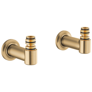Brizo Kintsu®: Wall Mount Tub Filler Unions In Luxe Gold