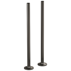 Brizo Kintsu®: Floor Mount Tub Filler Unions In Brilliance Black Onyx