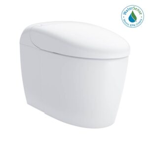 TOTO NEOREST RS Dual Flush 1.0 or 0.8 GPF Toilet with Intergeated Bidet Seat and EWATER plus , Cotton White