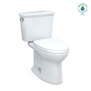 TOTO Toto® Drake® Transitional Two-Piece Elongated 1.28 Gpf Universal Height Tornado Flush® Toilet With Cefiontect® And Softclose® Seat, Washlet®+ Ready, Cotton White