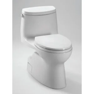 TOTO® Carlyle® II One-Piece Elongated 1.28 GPF WASHLET®+ and Auto Flush Ready Toilet with CEFIONTECT®, Cotton White