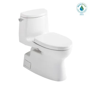 Toto® Carlyle® II 1G® One-Piece Elongated 1.0 Gpf Universal Height Toilet With Cefiontect And Ss124 Softclose Seat, Washlet+ Ready, Cotton White