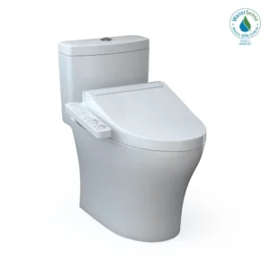 Toto® Washlet®+ Aquia® Iv One-Piece Elongated Dual Flush 1.28 And 0.9 Gpf Toilet And Washlet C2 Bidet Seat, Cotton White