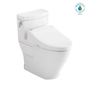 Toto®Washlet+® Legato One-Piece Elongated 1.28 Gpf Toilet And Washlet C5 Bidet Seat, Cotton White