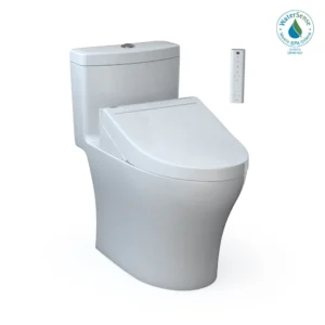 Toto® Washlet®+ Aquia® Iv One-Piece Elongated Dual Flush 1.28 And 0.9 Gpf Toilet And Washlet C5 Bidet Seat, Cotton White