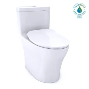 Toto® Aquia® Iv One-Piece Elongated Dual Flush 1.28 And 0.9 Gpf Universal Height, Washlet®+ Ready Toilet With Cefiontect®, Cotton White