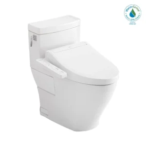 Toto®Washlet+® Aimes One-Piece Elongated 1.28 Gpf Toilet And Washlet C2 Bidet Seat, Cotton White