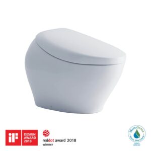 TOTO NEOREST NX1 Dual Flush 1.0 or 0.8 GPF Toilet with Integrated Bidet Seat, EWATER plus – Cotton White