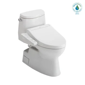 Toto® Washlet+® Carlyle® II One-Piece Elongated 1.28 Gpf Toilet And Washlet+® C2 Bidet Seat, Cotton White