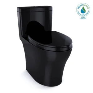 Toto® Aquia® Iv One-Piece Elongated Dual Flush 1.28 And 0.9 Gpf Universal Height, Washlet®+ Ready Toilet, Ebony