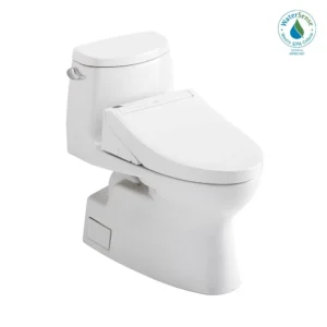 Toto® Washlet+® Carlyle® II One-Piece Elongated 1.28 Gpf Toilet And Washlet+® C5 Bidet Seat, Cotton White
