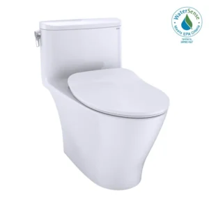 Toto® Nexus® One-Piece Elongated 1.28 Gpf Universal Height Toilet With Cefiontect And Ss234 Softclose Seat, Washlet+ Ready, Cotton White