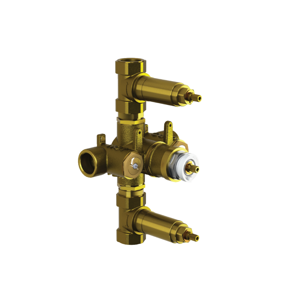 Flusso 3/4" Thermostatic Valve - 2 Outputs