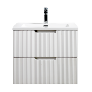 Them 24″ White Fluted Vanity