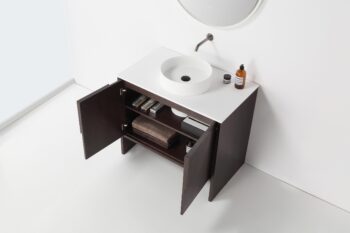 CELLE - Dark Walnut - White Countertop - 36" - Image 8