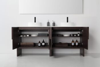 CELLE - Dark Walnut - White Countertop - 72" - Image 6