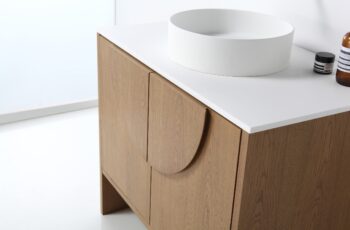 CELLE - Pecan Oak - White Countertop - 36" - Image 7