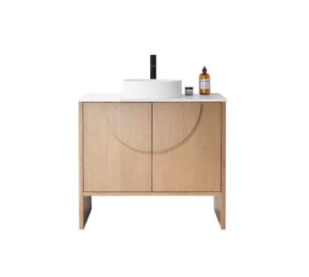CELLE - Pecan Oak - White Countertop - 36"