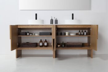 CELLE - Pecan Oak - White Countertop - 72" - Image 6