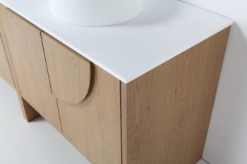 CELLE - Pecan Oak - White Countertop - 72" - Image 7