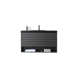 MATERA – Charcoal – Black Countertop – 48″