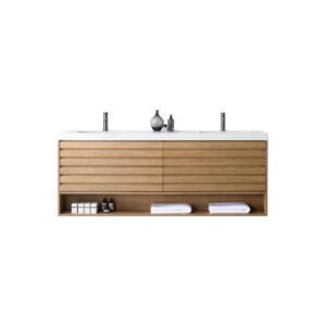 MATERA – Pecan Oak – White Countertop – 72″