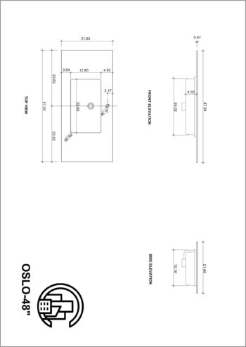 OSLO - Matte Black - Premium Black Sintered Stone Countertop - 48" - Image 13