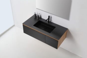 OSLO - Matte Black - Premium Black Sintered Stone Countertop - 48" - Image 5