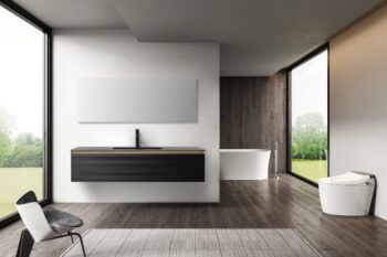 OSLO - Matte Black - Premium Black Sintered Stone Countertop - 60" - Image 2
